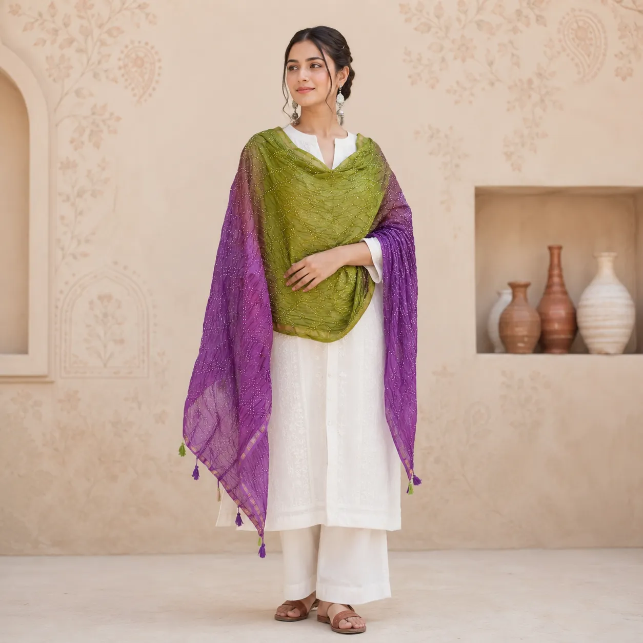 Bandhani Dupatta Under 5000