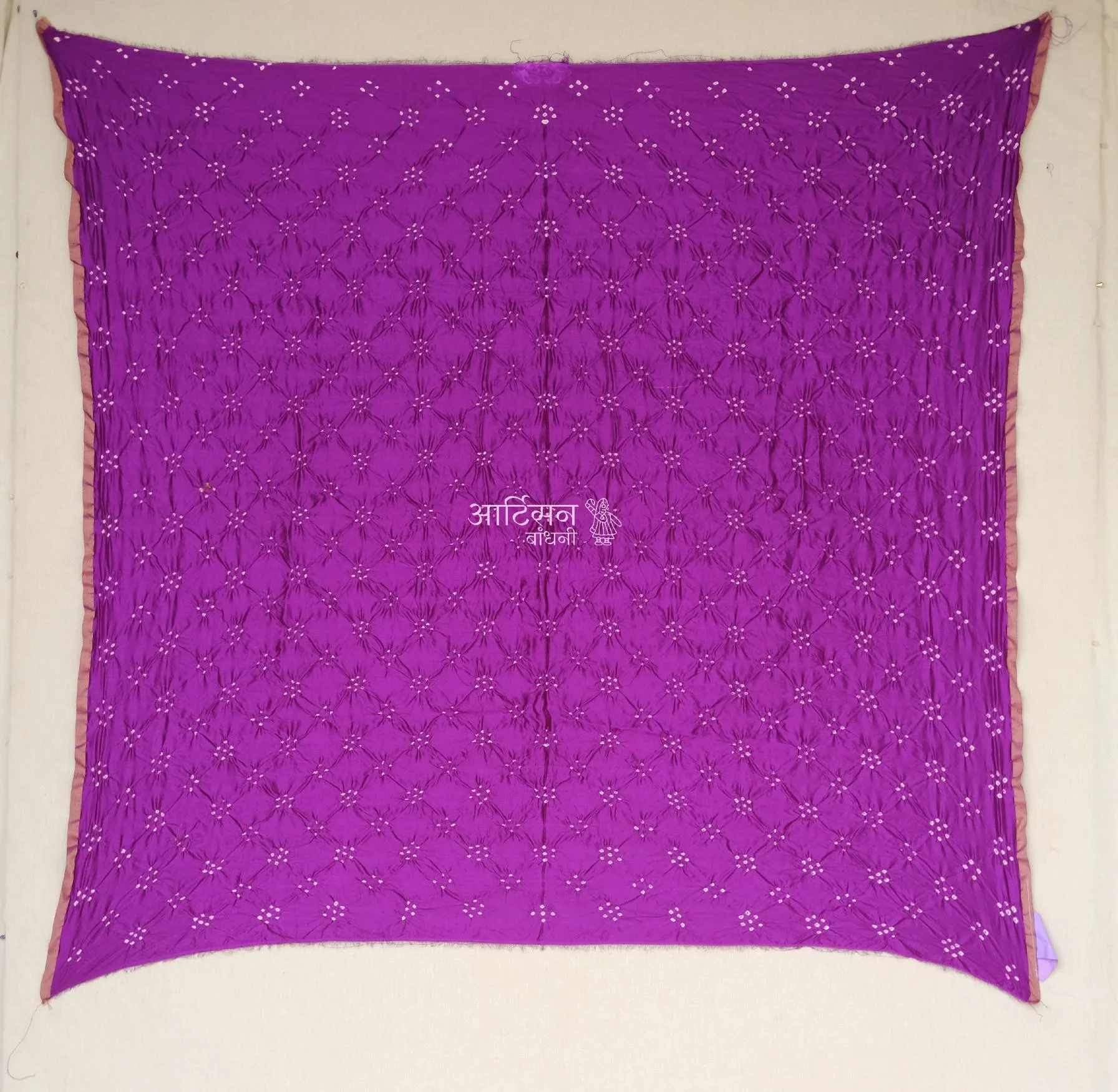 Pure Chiniya Saree Blouse Piece in Orchid Tones
