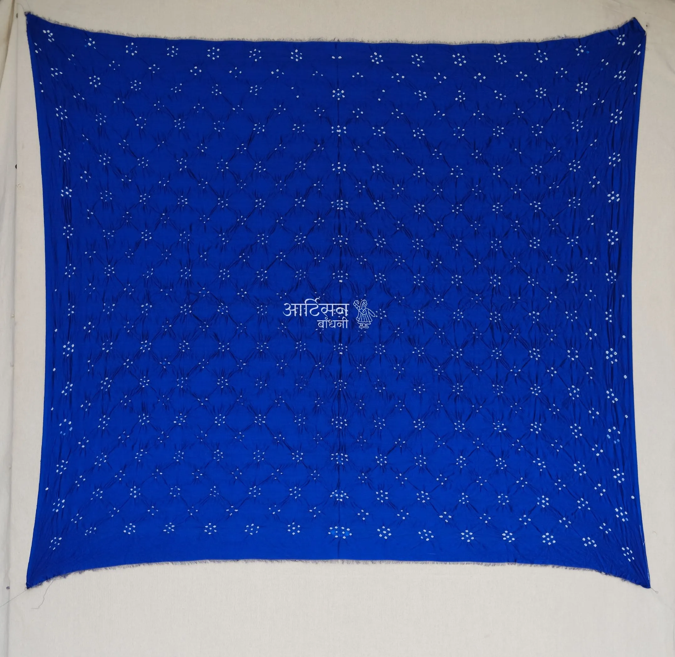 High-Quality Pure Chiniya Traditional Blouse Fabric - Blue Set