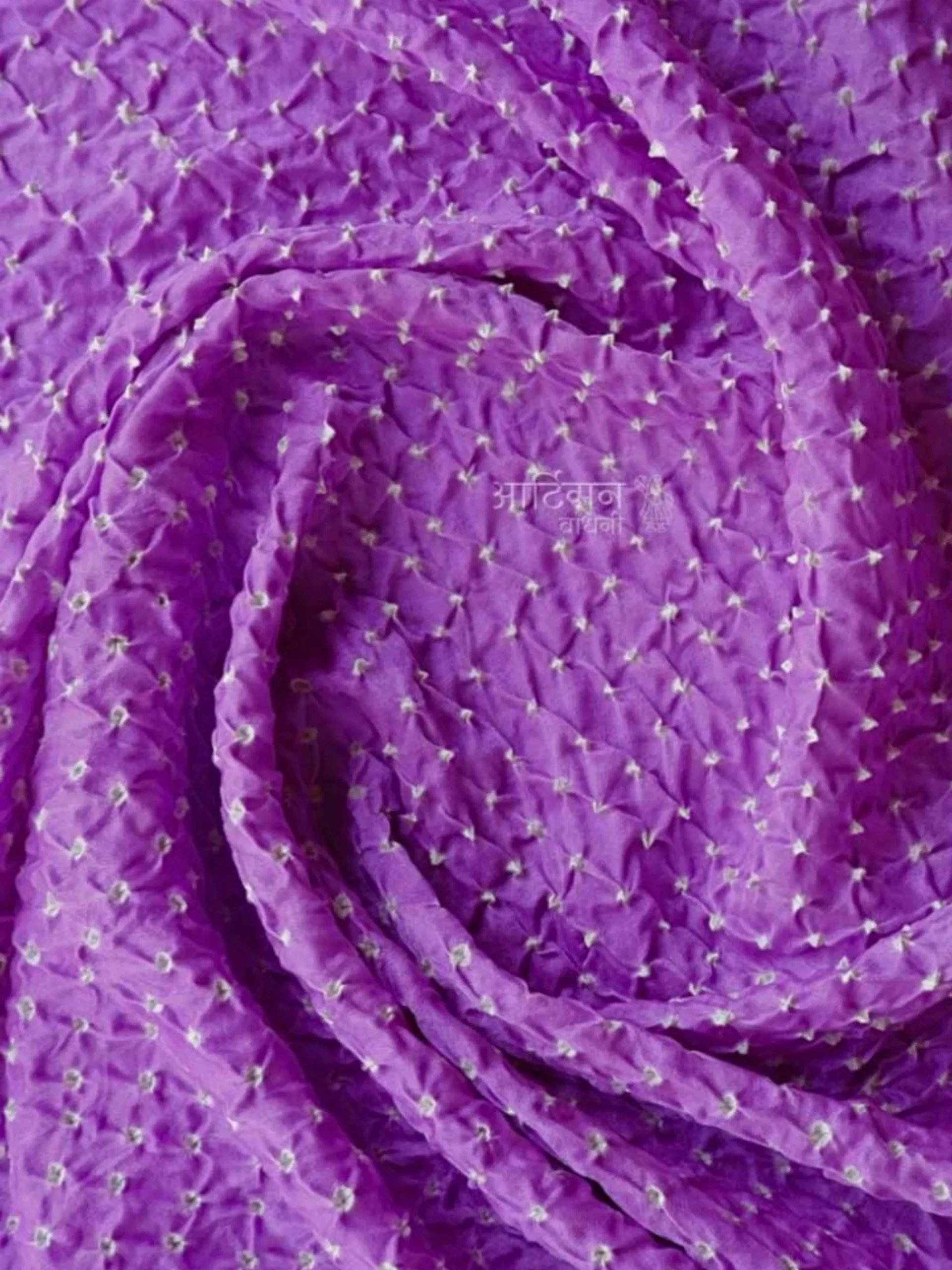 Traditional Shades of Purple Gaji Silk Yardage for Bespoke Tailoring