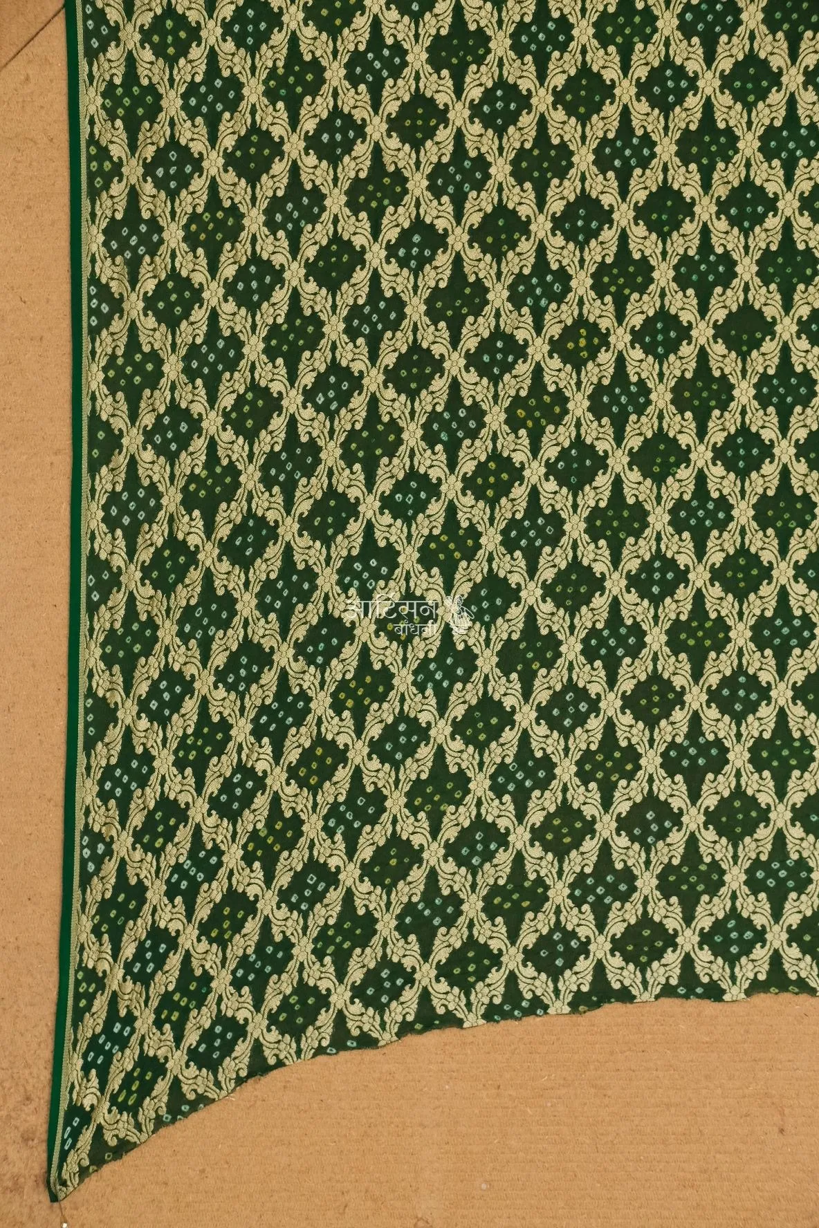 Luxury Green Chiffon Georgette Saree Blouse Fabric for Women