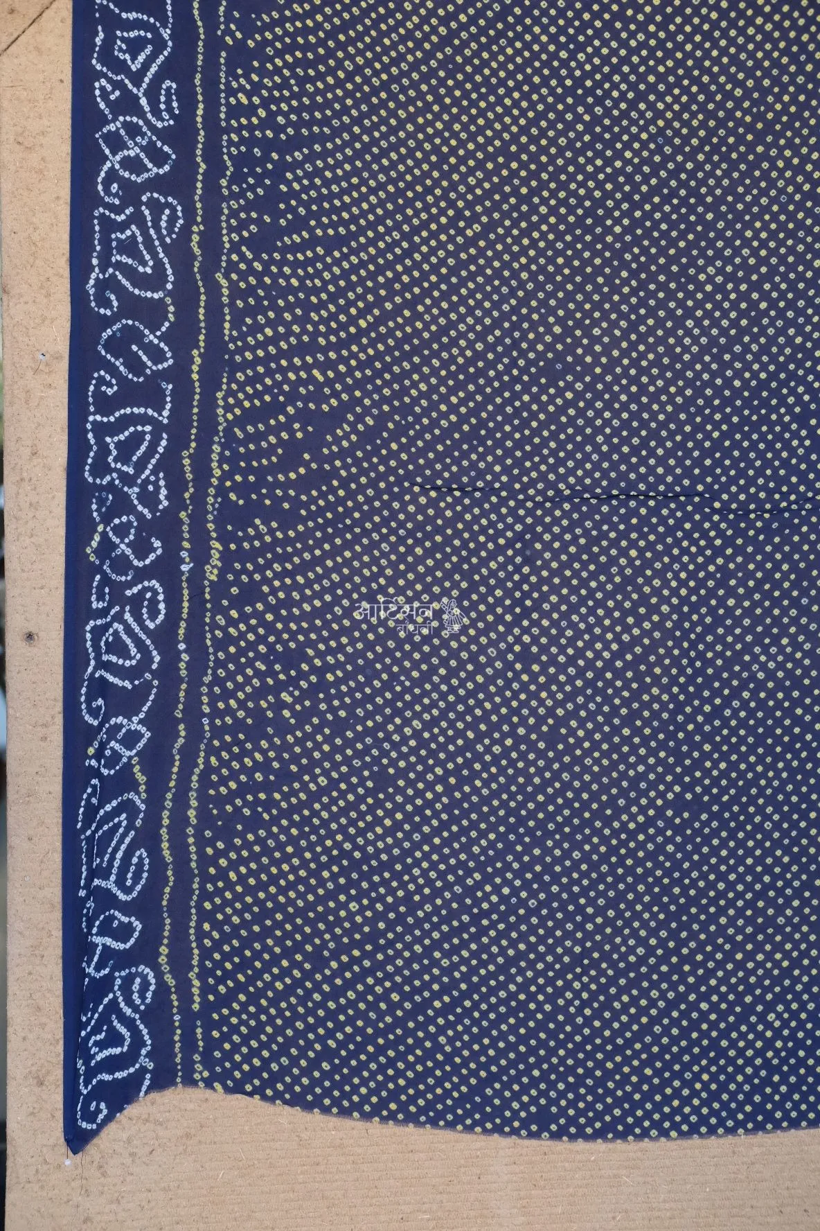 Pure Georgette Blouse Fabric in Shades of Blue