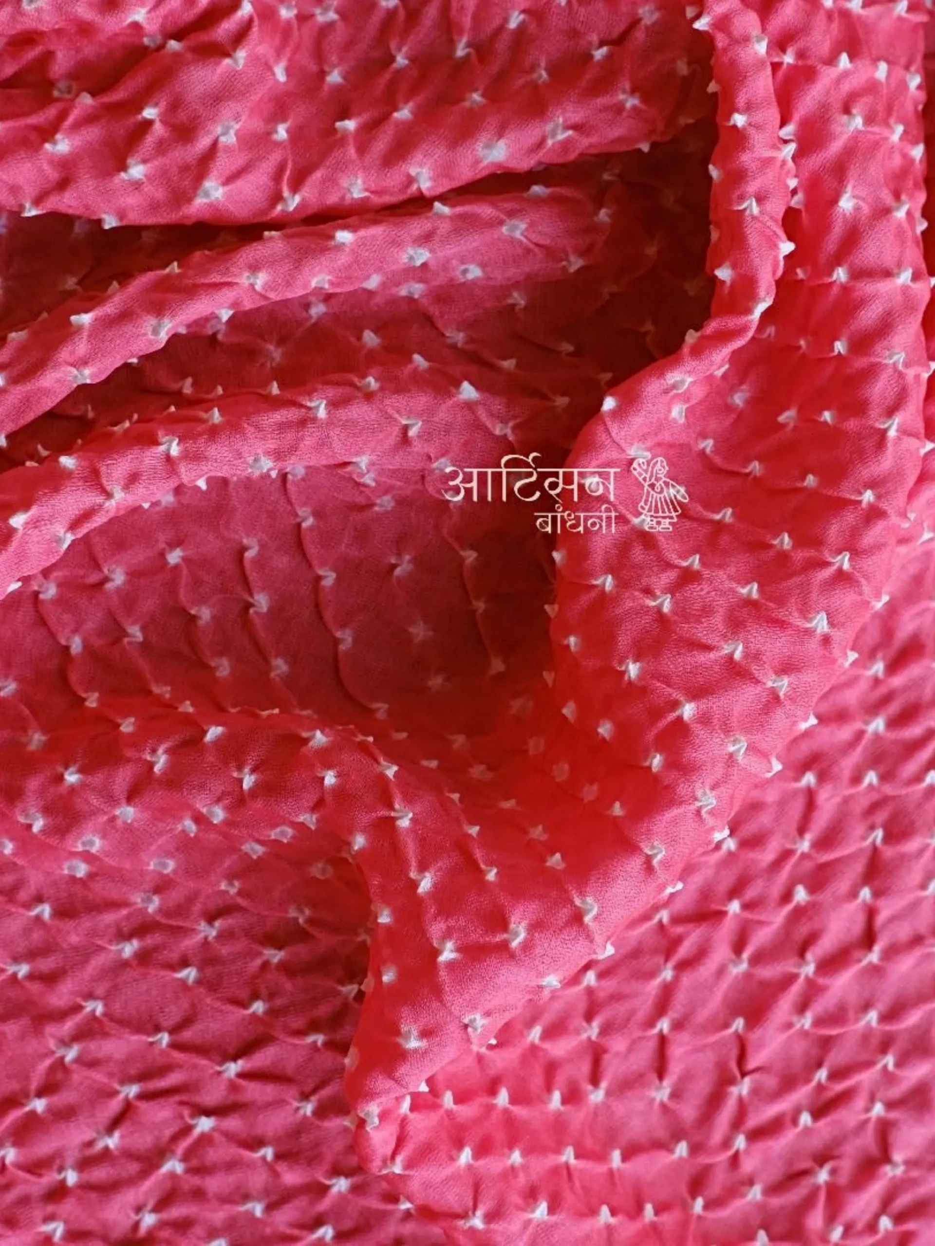 High-Quality Pure Gaji Silk Standalone Kurta Fabric - Pink Set